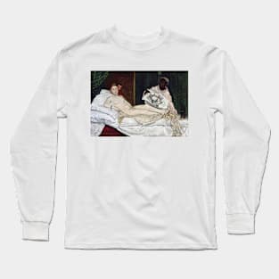 Edouard Manet- Olympia Long Sleeve T-Shirt